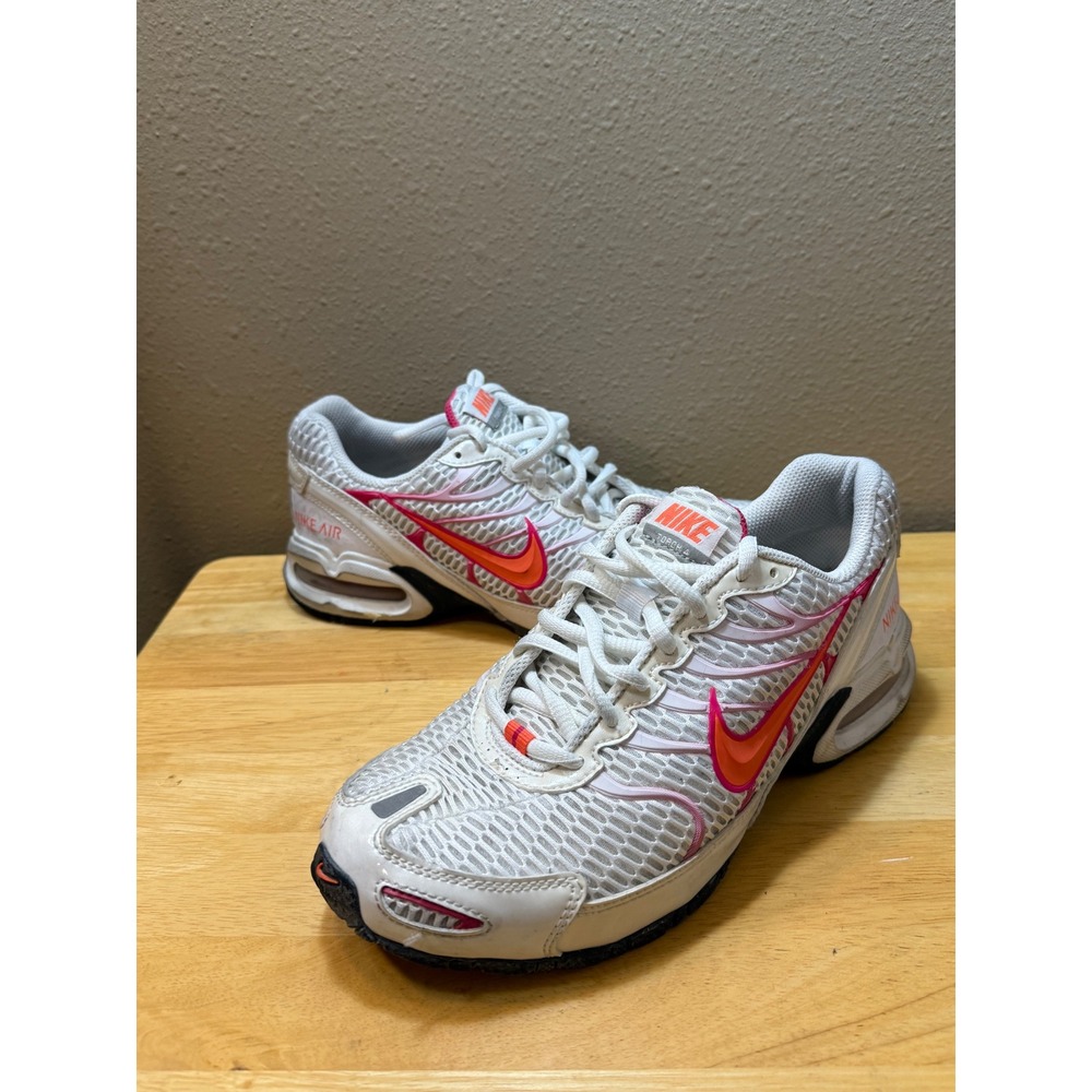 Nike Air Torch 4 Womens 7.5 White Pink Orange Running Shoes 343851-180